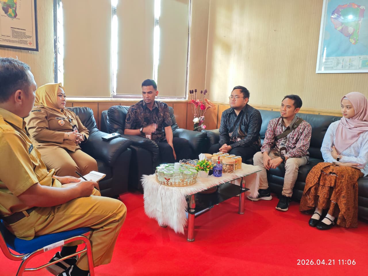 Kunjungan Kerja Dari BPS Kota Tarakan Dalam Rangka Penyampaian Pelaksanaan Sensus Ekonomi Tahun 2026